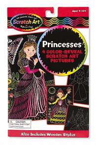 Набор для рисования Scratch art Принцессы (Melissa&Doug, 5958_md)
